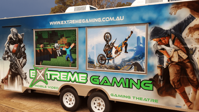 Mobile Video Gaming Theatre